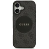 „Guess 4G Circle Classic Logo MagSafe“ dėklas, skirtas iPhone 17 - juodas
