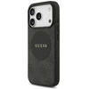 Dėklas Guess 4G Circle Classic Logo MagSafe Apple iPhone 17 Pro juodos spalvos