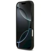 „Guess 4G Circle Classic Logo MagSafe“ dėklas, skirtas iPhone 17 - juodas