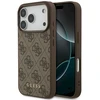Guess 4G Classic Dėklas Apple iPhone 17 Pro rudos spalvos