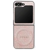 Dėklas Guess 4G Classic MagSafe skirtas Samsung Galaxy Z Flip7 rožinės spalvos