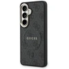 Guess PU Leather 4G Gold Frame Magnetic dėklas skirtas Samsung Galaxy S26+ juodos spalvos