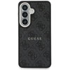 Guess PU Leather 4G Gold Frame Magnetic dėklas skirtas Samsung Galaxy S26+ juodos spalvos