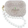 Guess PU 4G Classic Logo Pearl Strap dėklas skirtas Apple AirPods Pro 3 rožinės spalvos
