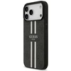 GUESS dėklas, skirtas IPHONE 17 Pro Max, suderinamas su MagSafe GUHMP17XP4RPSK (4G spausdintos juostelės), juodas