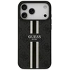 GUESS dėklas, skirtas IPHONE 17 Pro Max, suderinamas su MagSafe GUHMP17XP4RPSK (4G spausdintos juostelės), juodas