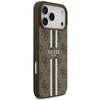 GUESS dėklas, skirtas IPHONE 17 Pro Max, suderinamas su MagSafe GUHMP17XP4RPSW (4G spausdintos juostelės), rudas