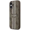 „Guess 4G“ dryžuotas „MagSafe“ dėklas, skirtas „iPhone 17“ – ruda
