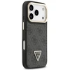 Dėklas Guess 4G PU Triangle Logo & Stand Camera Magsafe Apple iPhone 17 Pro juodos spalvos
