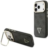 Dėklas Guess 4G PU Triangle Logo & Stand Camera Magsafe Apple iPhone 17 Pro juodos spalvos