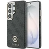 Guess PU Leather 4G Strass Logo Gold Frame Magnetic dėklas skirtas Samsung Galaxy S26 Ultra juodos spalvos