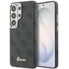 Guess PU 4G Script Metal Logo Magnetic dėklas skirtas Samsung Galaxy S26 Ultra juodos spalvos