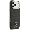 Guess 4G Srtass Logo & Big Strap Metal Mygtukai MagSafe dėklas skirtas Apple iPhone 17 Pro Max juodos spalvos
