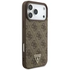 Original dėklas GUESS 4G Strap Triangle Logo MagSafe skirtas Apple iPhone 17 Pro Max rudos spalvos