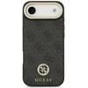 Guess 4G Strass Logo & Big Strap Metal Mygtukai MagSafe dėklas skirtas Apple iPhone Air juodos spalvos