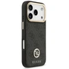 Guess 4G Strass Logo & Big Strap Metal Mygtukai MagSafe dėklas skirtas iPhone 17 Pro juodos spalvos