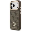 GUESS dėklas, skirtas IPHONE 17 Pro, suderinamas su MagSafe GUHMP17LP4GRMDEW (PU su 4G Strass logotipu), ruda