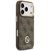 GUESS dėklas, skirtas IPHONE 17 Pro, suderinamas su MagSafe GUHMP17LP4GRMDEW (PU su 4G Strass logotipu), ruda