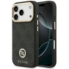 GUESS dėklas, skirtas IPHONE 17 Pro, suderinamas su MagSafe GUHMP17LP4GRMDEK (PU W/ 4G Strass Logo) juodas