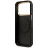 GUESS dėklas, skirtas IPHONE 17 Pro, suderinamas su MagSafe GUHMP17LP4GRMDEK (PU W/ 4G Strass Logo) juodas