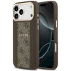 „Guess 4G Stripe MagSafe“ dėklas, skirtas „iPhone 17 Pro Max“ – ruda
