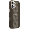 GUESS dėklas, skirtas IPHONE 17, suderinamas su MagSafe GUHMP17SPG4SEMCW (PU su 4G juostele), ruda