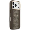 GUESS dėklas, skirtas IPHONE 17 Pro, suderinamas su MagSafe GUHMP17LPG4SEMCW (PU su 4G juostele), rudas