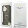GUESS dėklas, skirtas IPHONE 17, suderinamas su MagSafe GUHMP17SPG4SEMCW (PU su 4G juostele), ruda