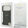 GUESS dėklas, skirtas IPHONE 17 Pro Max, suderinamas su MagSafe GUHMP17XPG4SEMCK (PU su 4G juostele), juodas