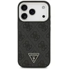 „Guess 4G“ trikampio logotipo „MagSafe“ dėklas Apple iPhone 17 Pro juodas