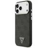 Dėklas Guess 4G Triangle Logo MagSafe Case, skirtas iPhone 17 Pro Max / 18 Pro Max - Juodos ir Sidabrinės spalvos