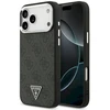 Dėklas Guess 4G Triangle Logo MagSafe Case, skirtas iPhone 17 Pro Max / 18 Pro Max - Juodos ir Sidabrinės spalvos