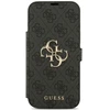 Dėklas Guess Book 4G Metal Logo Case for iPhone 18 Pro Max / 17 Pro Max - Juoda