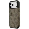 Guess Book 4G Metal Logo Dėklas Apple iPhone 17 Pro Max rudos spalvos