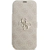 Dėklas Guess Book 4G Metal Logo Case, skirta iPhone 18 Pro Max / 17 Pro Max - Rožinė