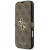 Guess Book 4G Metal Logo dėklas, skirtas iPhone 18 Pro Max / 17 Pro Max – Ruda