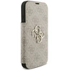 Dėklas Guess Book 4G Metal Logo Case for iPhone 18 Pro / 17 Pro - Rožinė