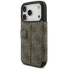 Guess Book 4G Metal Logo Dėklas Apple iPhone 17 Pro rudos spalvos