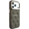 Guess Embossed 4G Classic MagSafe dėklas skirtas iPhone 18 Pro / iPhone 17 Pro rudas