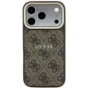 Guess Embossed 4G Classic MagSafe dėklas skirtas iPhone 18 Pro / iPhone 17 Pro rudas