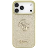 Guess Fixed Glitter Big 4G dėklas skirtas Apple iPhone 17 Pro Max auksinis