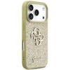 Guess Fixed Glitter Big 4G dėklas skirtas Apple iPhone 17 Pro auksinis