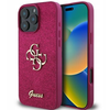 Guess Fixed Glitter Big 4G Apple iPhone 16 Pro Max - dėklas telefonui violetinės spalvos