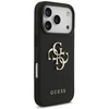 Originalus dėklas GUESS Grained Big 4G & Classic Logo, skirtas iPhone 17 Pro, juodos spalvos
