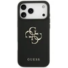Original dėklas GUESS Grained Big 4G & Classic Logo skirtas Apple iPhone 17 Pro Max juodos spalvos