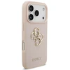 Originalus dėklas GUESS Grained Big 4G & Classic Logo, skirtas iPhone 17 Pro, rožinis