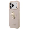 Originalus GUESS Grained Big 4G & Classic Logo dėklas Apple iPhone 17 Pro, rausvas