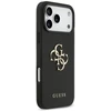 Originalus dėklas GUESS Grained Big 4G & Classic Logo, skirtas iPhone 17 Pro Max, juodos spalvos