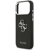 Dėklas Guess Grained Big 4G Classic Logo iPhone 17 Pro Max juodos spalvos