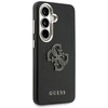 Guess PU 4G Resin Metal Logo dėklas skirtas Samsung Galaxy S26 juodos spalvos